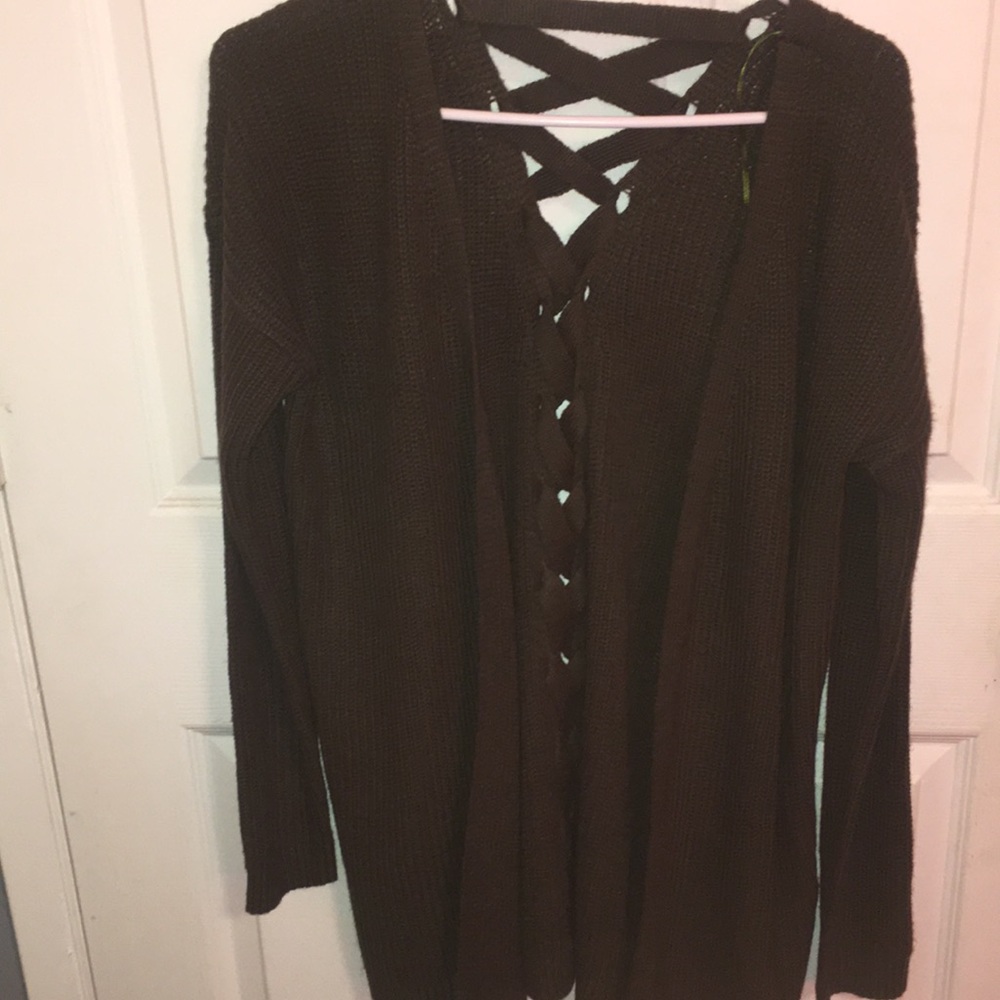 Olive Green Cardigan